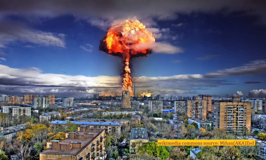 wikimedia commons painting of mushroom cloud in a city